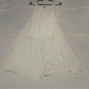 Aakaa Cream Maxi Dress